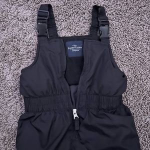 2T Unisex Snow Bibs Color Black